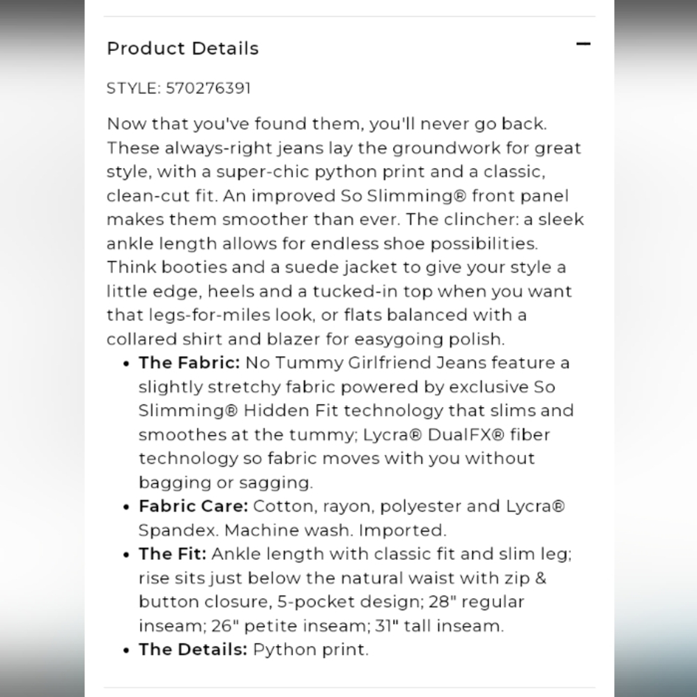 Chico's Python Jeans - image 4